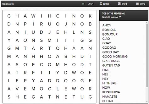 daily word search mind games.